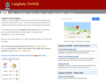 Tablet Screenshot of langhamnorfolk.com